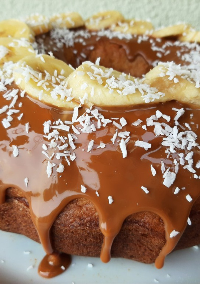 Una foto de Budín de banana fácil y económico