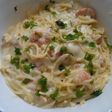 Pasta con camarones