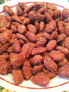 Una foto de Almendras garrapiñadas con azúcar moreno