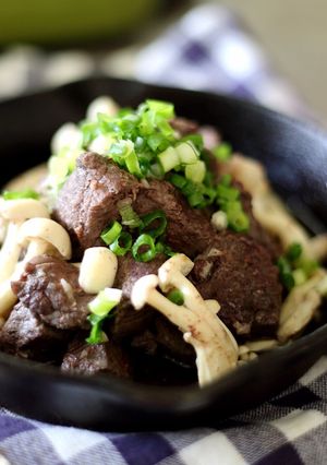 牛肉鮮菇奶油燒 的食譜成品照片