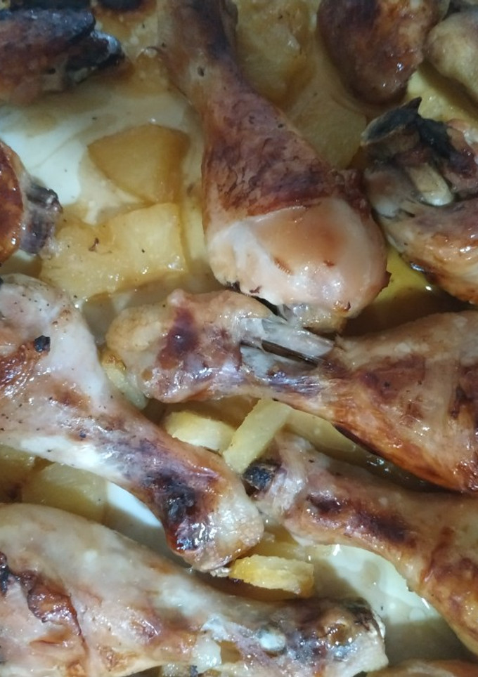 Una foto de Pollo con piña