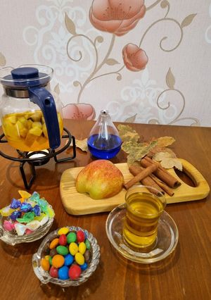 عکسی از دستور دمنوش سیب و دارچین