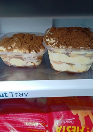Foto resep 🅣🅘🅡🅐🅜🅘🅢🅤 🅓🅔🅢🅢🅔🅡🅣 🅑🅞🅧(no oven and no telur)