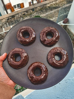 Φωτογραφία της συνταγής Vegan donuts ολικής σε φόρμα σιλικόνης 🍩