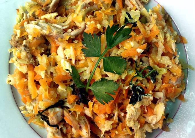 Resep Orak Arik Sayur Ayam Suwir Oleh Putrigema - Cookpad