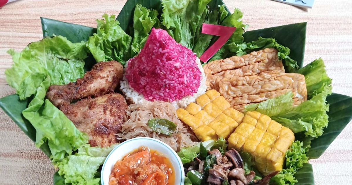 Tumini nasi liwet sunda komplit