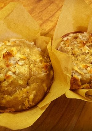 A picture of Banana Coconut Muffins.