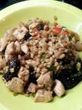 Risotto con cebada perlada y hongos