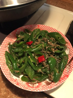 青龍椒炒小魚干 的食譜成品照片