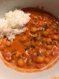 Vegan chickpea tomato and peanut stew