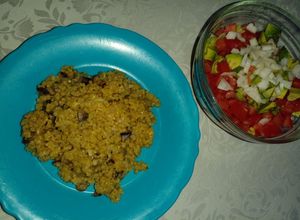 Foto principal de Risotto de municiones con champiñones y cebolla manjar