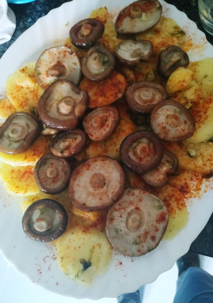 Una foto de Pulpo a la gallega vegano