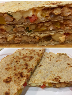 Foto resep Tortila (dari oat/oatmeal) dengan chiken quesadilla