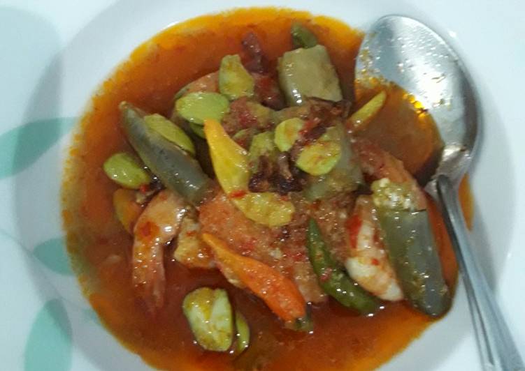 Langkah Mudah untuk Menyiapkan Sambel udang pete terong Anti Gagal