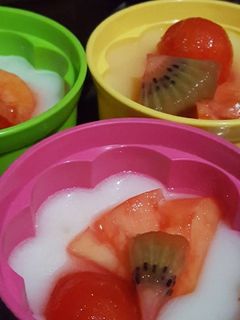 Foto resep Puding Silky Sop Buah