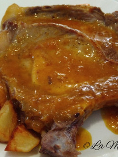 Una foto de Chuletas en salsa de mandarina