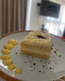 Postre estilo tiramisú de limón