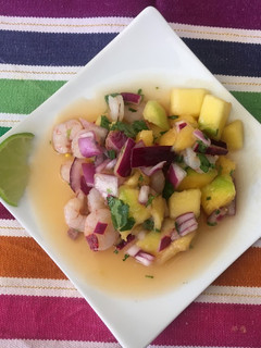 Una foto de Mango en ceviche