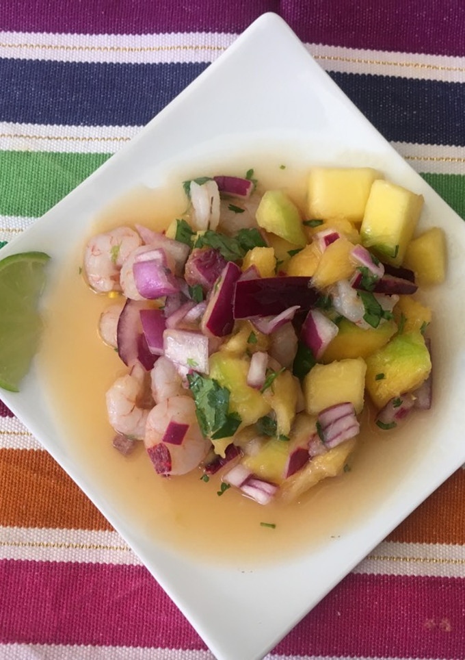 Una foto de Mango en ceviche