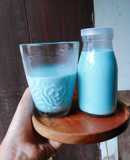 Sữa yến mạch hoa đậu biếc