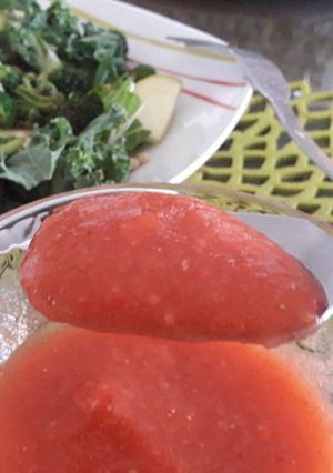 Una foto de Aderezo de fresa para ensaladas