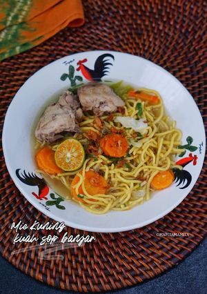 Foto resep Mie kuning kuah sop banjar