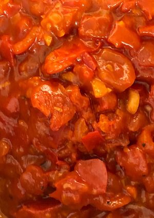 صورة لوصفة قلاية البندورة 🌺🌺 تقدم على الفطور 🍅🍅
