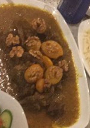 صورة لوصفة لحم بالبرقوق (المشمش)المغربي 😋