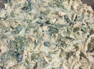 Una foto de Pollo con Rajas y Crema