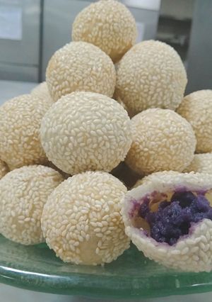 Foto resep Onde Onde renyah ubi ungu