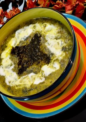 عکسی از دستور آش اسفناج