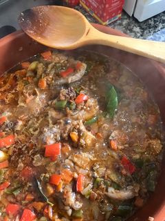 Una foto de Caldereta de Cabrito al estilo extremeño de mi suegri