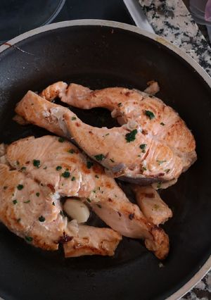 Foto di Salmone a tranci in padella