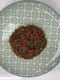 Una foto de Carne picada con verduras