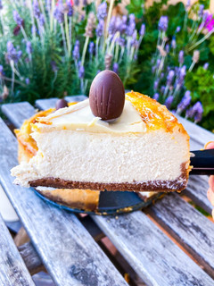 Una foto de Cheesecake de kinder