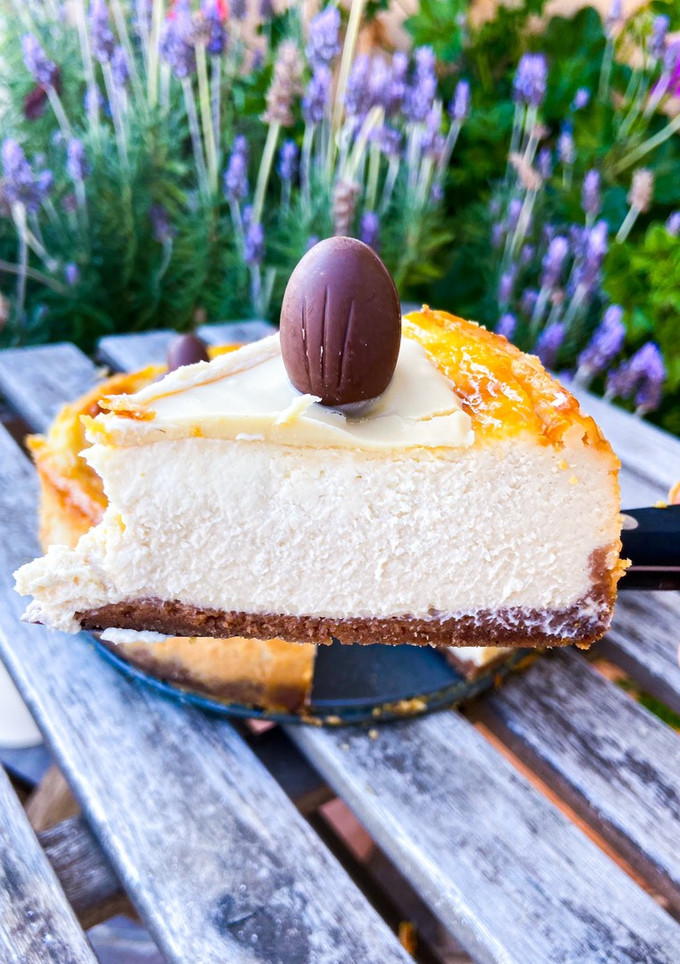 Una foto de Cheesecake de kinder