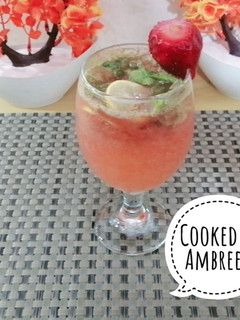 A picture of Strawberry 🍓 Mint Margarita Recipe.