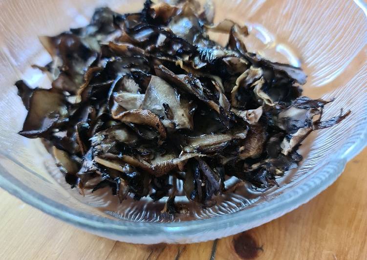 Oven dried mushrooms