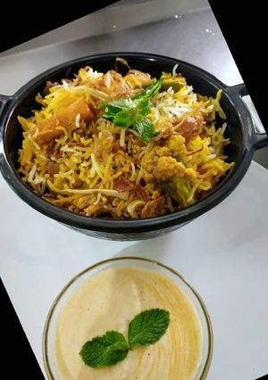 A picture of Veg Dum Biryani.