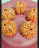 "Κολοκύθες" - τρουφάκια από καρότα και καρύδα ✨🎃 Halloween snacks / treats 🎃✨