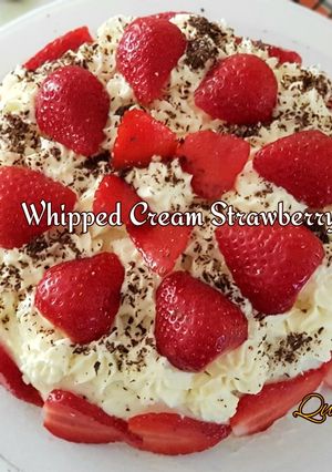 Foto resep Whipped cream Strawberry Tart