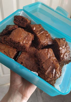 Una foto de Brownie de chocolate