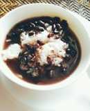 Xôi trắng chè đậu đen