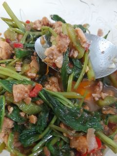 Foto resep Cah kangkung tempe belacan