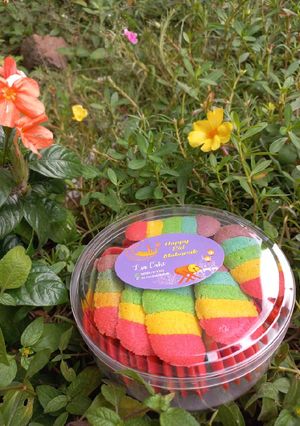 Foto resep Lidah kucing rainbow