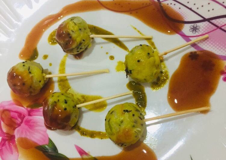 Steamed Veg Lolipops