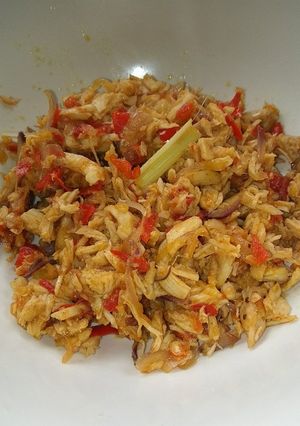 Foto resep Ayam suwir pedas