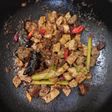 Ampela ati ayam tempe bumbu mercon