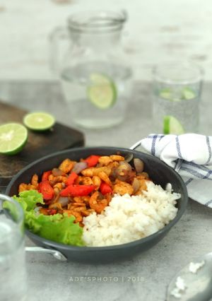 Foto resep Udang Pedas Tumis Terasi