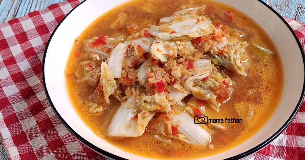 Tumis sawi putih pedas